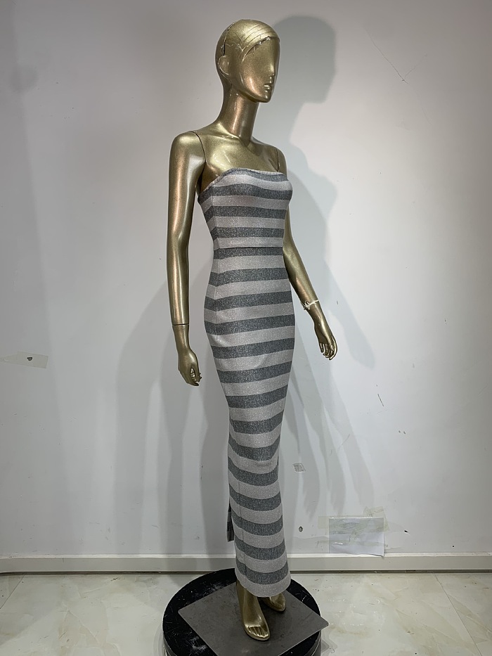 Slim-fit Strapless Long Dress