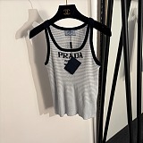 Striped Tank Top with Logo
