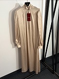 Tie-detailed Silk-jacquard Midi Dress