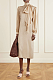 Tie-detailed Silk-jacquard Midi Dress