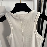 Ribbed Logo Tank Top