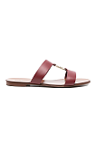 leather Logo-plaque Sandals
