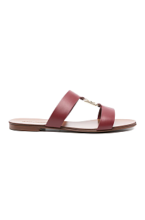 leather Logo-plaque Sandals