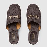 Women's wedge sandal with Horsebit