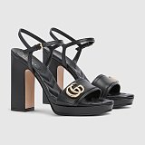 Women's platform sandal with Double G