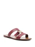 leather Logo-plaque Sandals