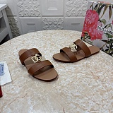 Leather Logo-plaque Sandals