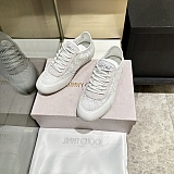 Latte Leather Mix and Jimmy Choo Lace Low Top Trainers