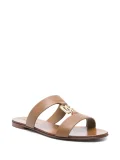 Leather Logo-plaque Sandals