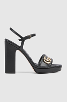 Women's platform sandal with Double G