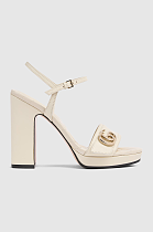 Women's platform sandal with Double G