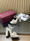 Women's platform sandal with Double G