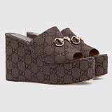 Women's wedge sandal with Horsebit