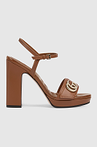 Women's platform sandal with Double G
