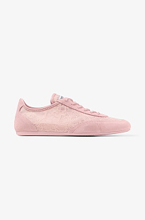 Rose Leather Mix and Jimmy Choo Lace Low Top Trainers