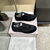 Black Leather Mix and Jimmy Choo Lace Low Top Trainers