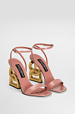 Patent leather sandals with 3.5 heel