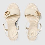 Women's platform sandal with Double G