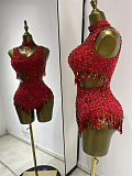Sparkly Rhinestone Tassel Bodysuit