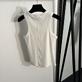 Ribbed Logo Tank Top