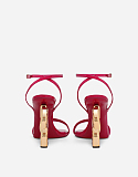 Patent leather sandals with 3.5 heel