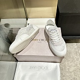 Latte Leather Mix and Jimmy Choo Lace Low Top Trainers