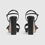 Women's platform sandal with Double G