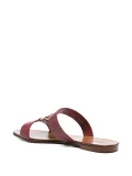 leather Logo-plaque Sandals