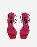Patent leather sandals with 3.5 heel