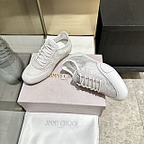 Latte Leather Mix and Jimmy Choo Lace Low Top Trainers