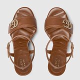 Women's platform sandal with Double G
