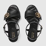 Women's platform sandal with Double G