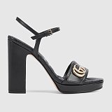 Women's platform sandal with Double G