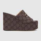 Women's wedge sandal with Horsebit