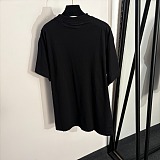 Balenciaga Cathedral Print and Distressed Hem Oversized Black  Metal-Style Graphic Long Tail T-Shirt