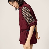 Amaranth Red Washed Poplin Vest