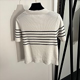 Striped  Polo Sweater