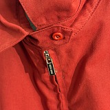 Amaranth Red Washed Poplin Vest