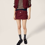 Amaranth Red Washed Poplin Vest