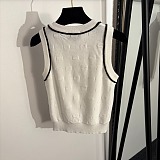 Knitted Vest with Logo