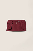 Washed Poplin Miniskirt