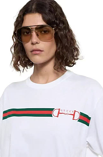Printed T-shirt in White