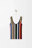 Tank top in stretch viscose blend