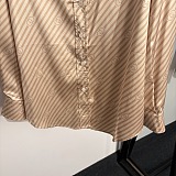 Interlocking G striped silk shirt