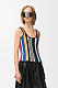 Tank top in stretch viscose blend