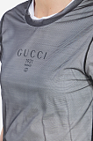 Double-layer jersey T-shirt