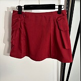 Washed Poplin Miniskirt