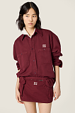 Amaranth Red Light Denim Shirt