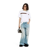 Printed T-shirt in White