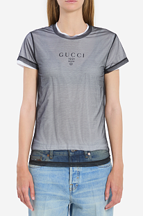 Double-layer jersey T-shirt